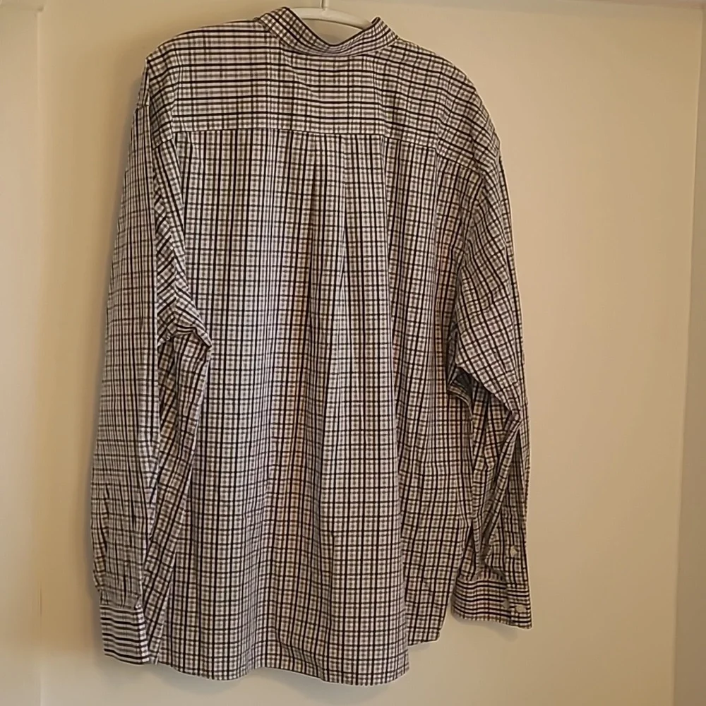 Villanova .. Mens Long Sleeve Button‎ Down .. Plaid XXXL .. Cutter & Buck